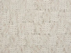 Clearance Beliani Set di 2 cuscini BASALIM 45 x 45 cm Beige Tinta unita Beige Rosa