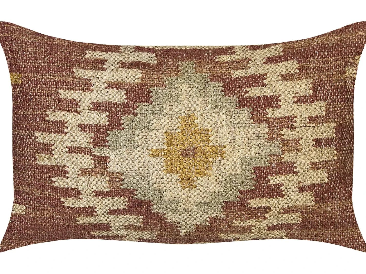 Discount Beliani Set di 2 cuscini BEEL Iuta 30 x 50 cm Multicolore Trama orientale Beige Marrone Multicolore