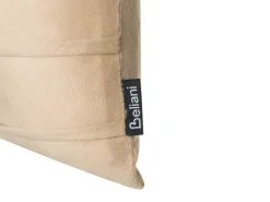 Best Beliani Set di 2 cuscini BELLE Velluto 30 x 50 cm Tinta unita Beige
