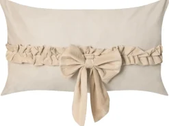 Beliani Set di 2 cuscini BELLE Velluto 30 x 50 cm chiaro Tinta unita Beige