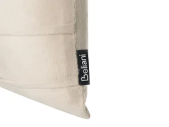 Beliani Set di 2 cuscini BELLE Velluto 30 x 50 cm chiaro Tinta unita Beige