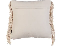 New Beliani Set di 2 cuscini BESHAM Cotone 45 x 45 cm chiaro Trama geometrica Beige