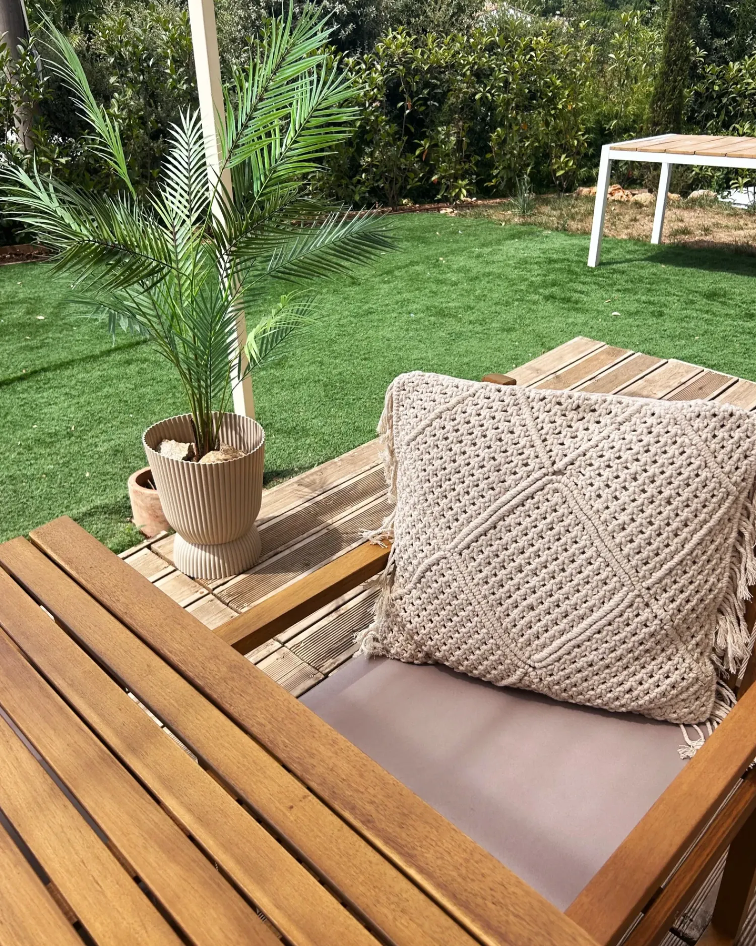 New Beliani Set di 2 cuscini BESHAM Cotone 45 x 45 cm chiaro Trama geometrica Beige
