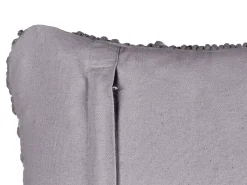 Beliani Set di 2 cuscini BESHAM Cotone 45 x 45 cm Trama geometrica Grigio