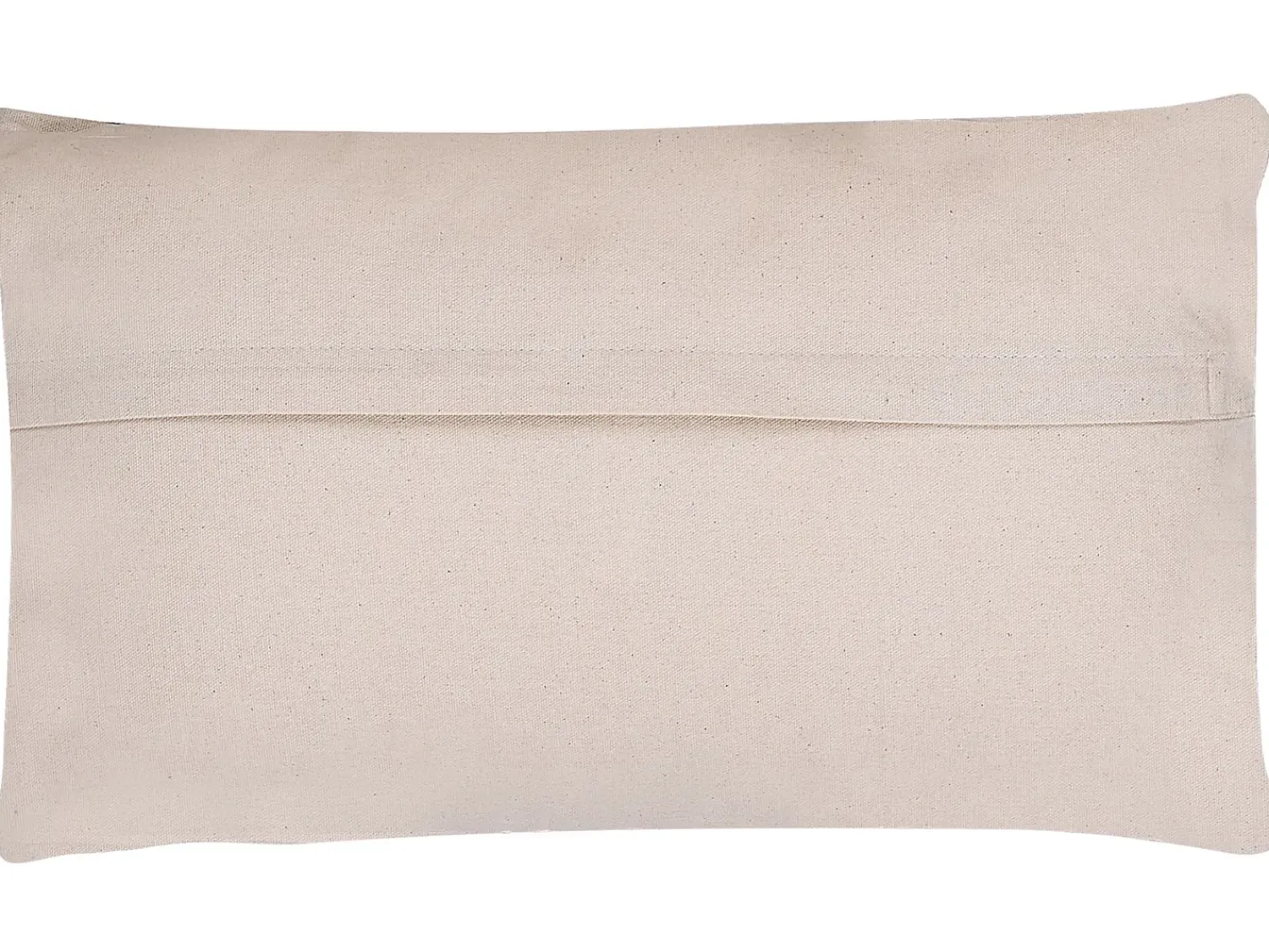 Beliani Set di 2 cuscini BETULA Cotone 30 x 50 cm Beige Trama geometrica Beige Grigio Rosso