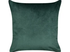 Beliani Set di 2 cuscini BICOCCA Velluto 45 x 45 cm Verde scuro Modello natalizio Bianco Verde