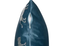 Outlet Beliani Set di 2 cuscini BLUEBELL Velluto 45 x 45 cm Blu Trama animale Blu Argento