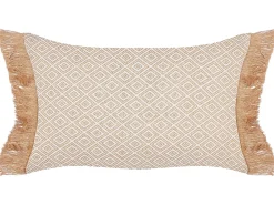 Clearance Beliani Set di 2 cuscini BOATH 30 x 50 cm Beige Tinta unita Beige Marrone