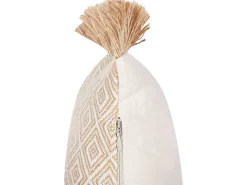 Clearance Beliani Set di 2 cuscini BOATH 30 x 50 cm Beige Tinta unita Beige Marrone
