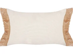 Clearance Beliani Set di 2 cuscini BOATH 30 x 50 cm Beige Tinta unita Beige Marrone
