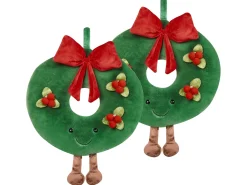 New Beliani Set di 2 cuscini BONBON 45 x 45 cm Verde Marrone Rosso Verde