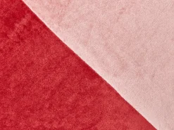 Beliani Set di 2 cuscini BORONIA Cotone 45 x 45 cm Rosso Modello natalizio Rosa Rosso