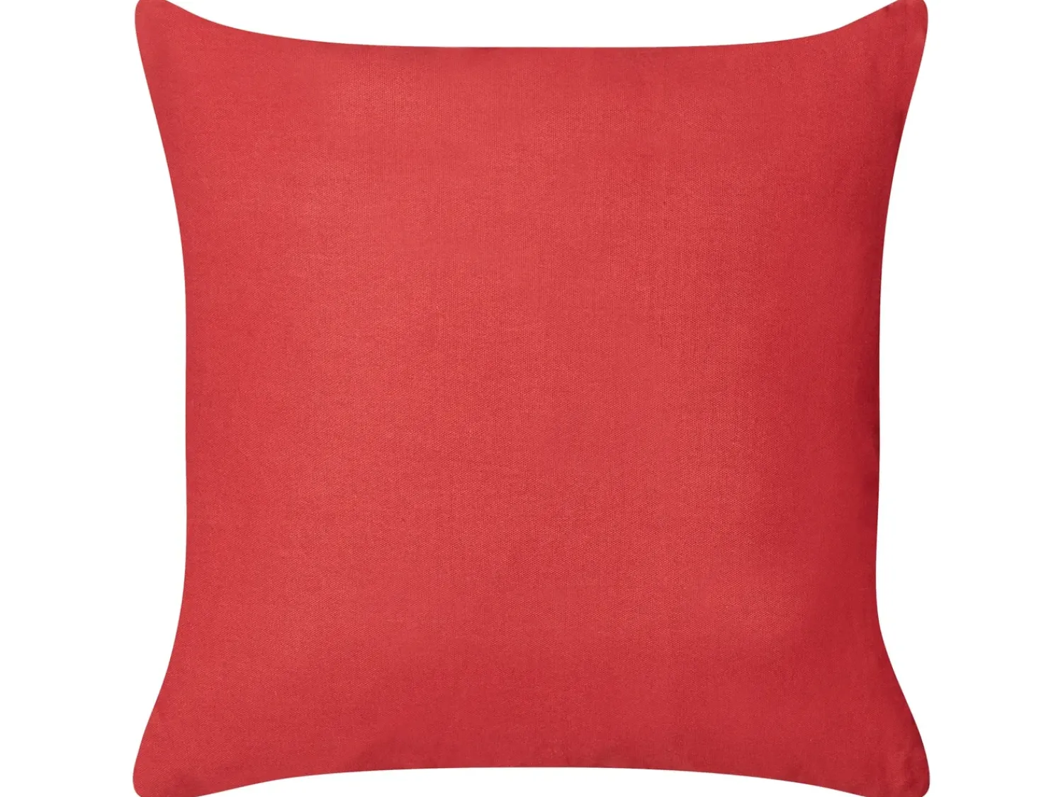 Beliani Set di 2 cuscini BORONIA Cotone 45 x 45 cm Rosso Modello natalizio Rosa Rosso