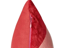 Beliani Set di 2 cuscini BORONIA Cotone 45 x 45 cm Rosso Modello natalizio Rosa Rosso