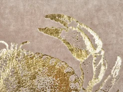 Sale Beliani Set di 2 cuscini BOSSIELLA Cotone 45 x 45 cm Tortora Trama animale Beige Oro