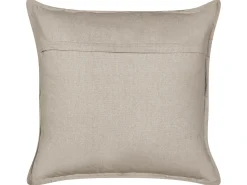 Sale Beliani Set di 2 cuscini BOSSIELLA Cotone 45 x 45 cm Tortora Trama animale Beige Oro