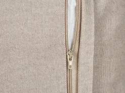 Sale Beliani Set di 2 cuscini BOSSIELLA Cotone 45 x 45 cm Tortora Trama animale Beige Oro