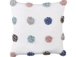 Sale Beliani Set di 2 cuscini BRACKEN Cotone 45 x 45 cm Bianco Bianco Multicolore