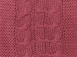 Online Beliani Set di 2 cuscini CADETIA Cotone 45 x 45 cm Bordeaux Tinta unita Rosso