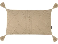 Best Beliani Set di 2 cuscini CAESIA Cotone 30 x 50 cm Tinta unita Beige