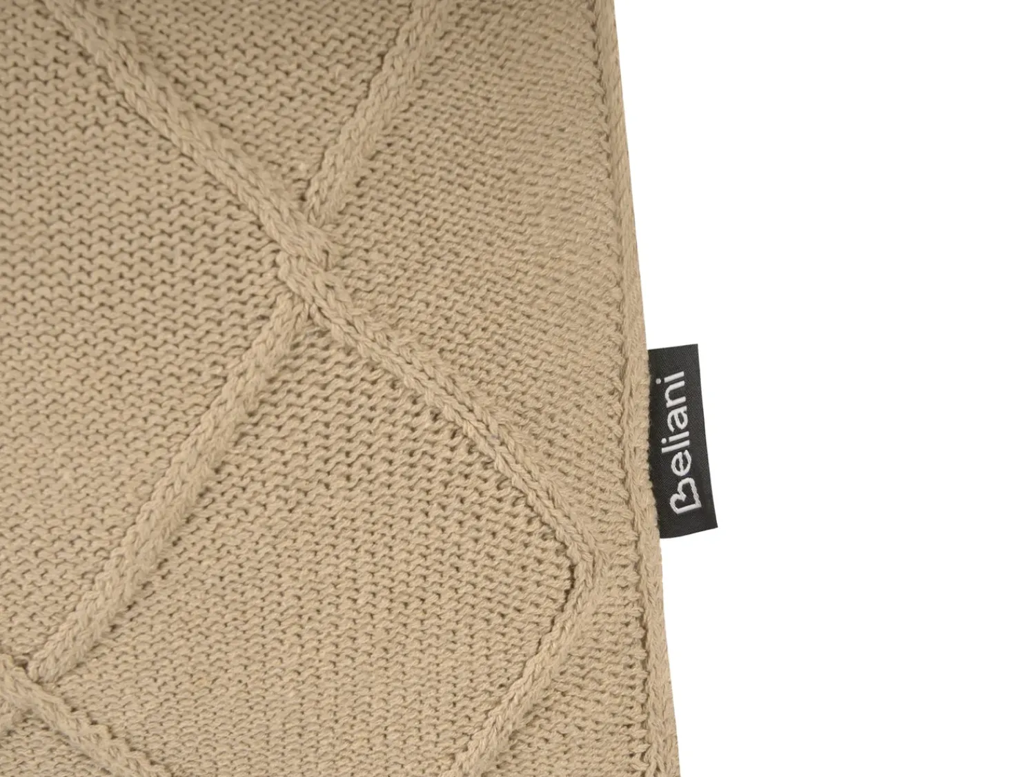 Best Beliani Set di 2 cuscini CAESIA Cotone 30 x 50 cm Tinta unita Beige