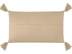 Best Beliani Set di 2 cuscini CAESIA Cotone 30 x 50 cm Tinta unita Beige