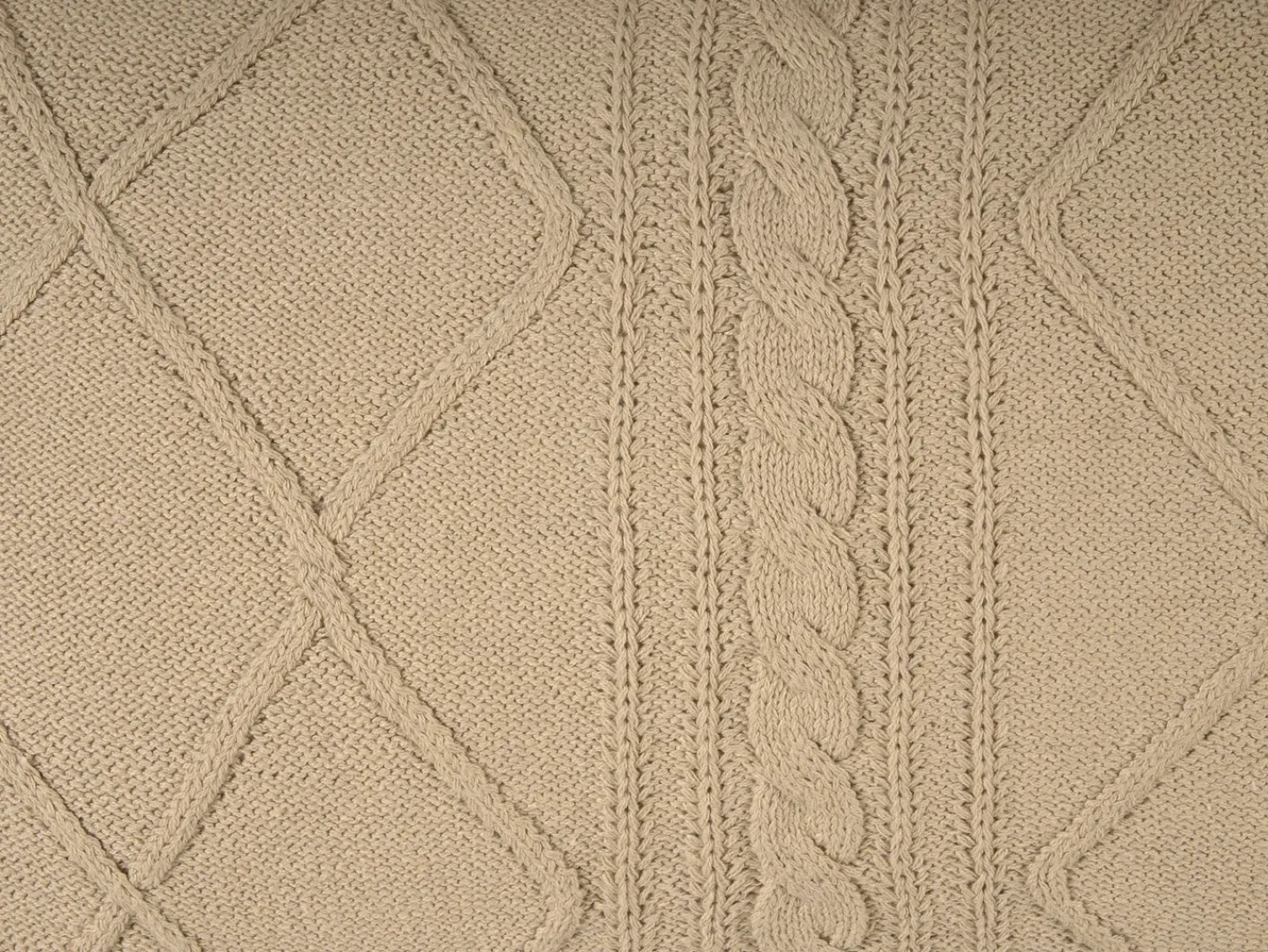 Best Beliani Set di 2 cuscini CAESIA Cotone 30 x 50 cm Tinta unita Beige