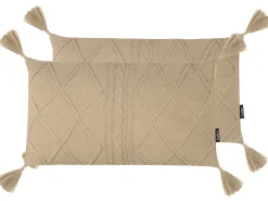 Best Beliani Set di 2 cuscini CAESIA Cotone 30 x 50 cm Tinta unita Beige