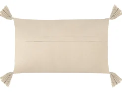 Best Beliani Set di 2 cuscini CAESIA Cotone 30 x 50 cm chiaro Tinta unita Beige