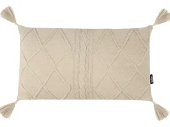 Best Beliani Set di 2 cuscini CAESIA Cotone 30 x 50 cm chiaro Tinta unita Beige