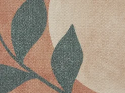 New Beliani Set di 2 cuscini CALLIOPSIS 45 x 45 cm Bianco Trama astratta Beige Rosso Verde Multicolore