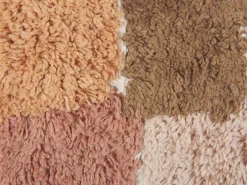 Hot Beliani Set di 2 cuscini CALTHA Cotone 30 x 50 cm Beige Trama astratta Bianco Beige Marrone Rosa Multicolore