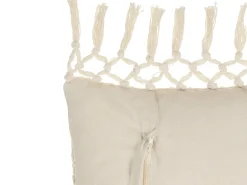 Hot Beliani Set di 2 cuscini CALTHA Cotone 30 x 50 cm Beige Trama astratta Bianco Beige Marrone Rosa Multicolore