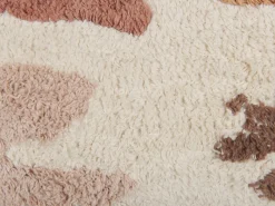 Online Beliani Set di 2 cuscini CAMASSIA Cotone 30 x 50 cm Beige Trama astratta Bianco Beige Marrone Rosa Multicolore
