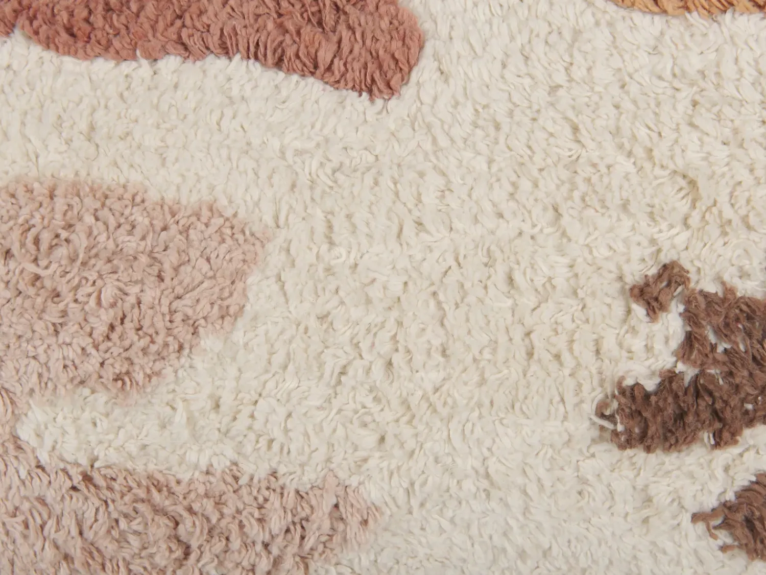 Online Beliani Set di 2 cuscini CAMASSIA Cotone 30 x 50 cm Beige Trama astratta Bianco Beige Marrone Rosa Multicolore