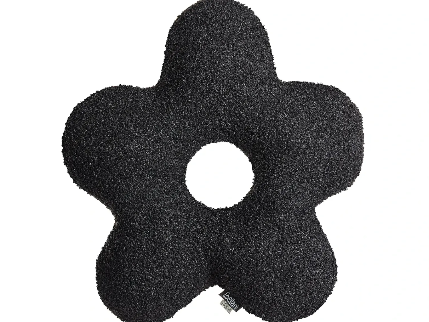 Hot Beliani Set di 2 cuscini CAMPONULA Bouclé 40 x 40 cm Tinta unita Nero