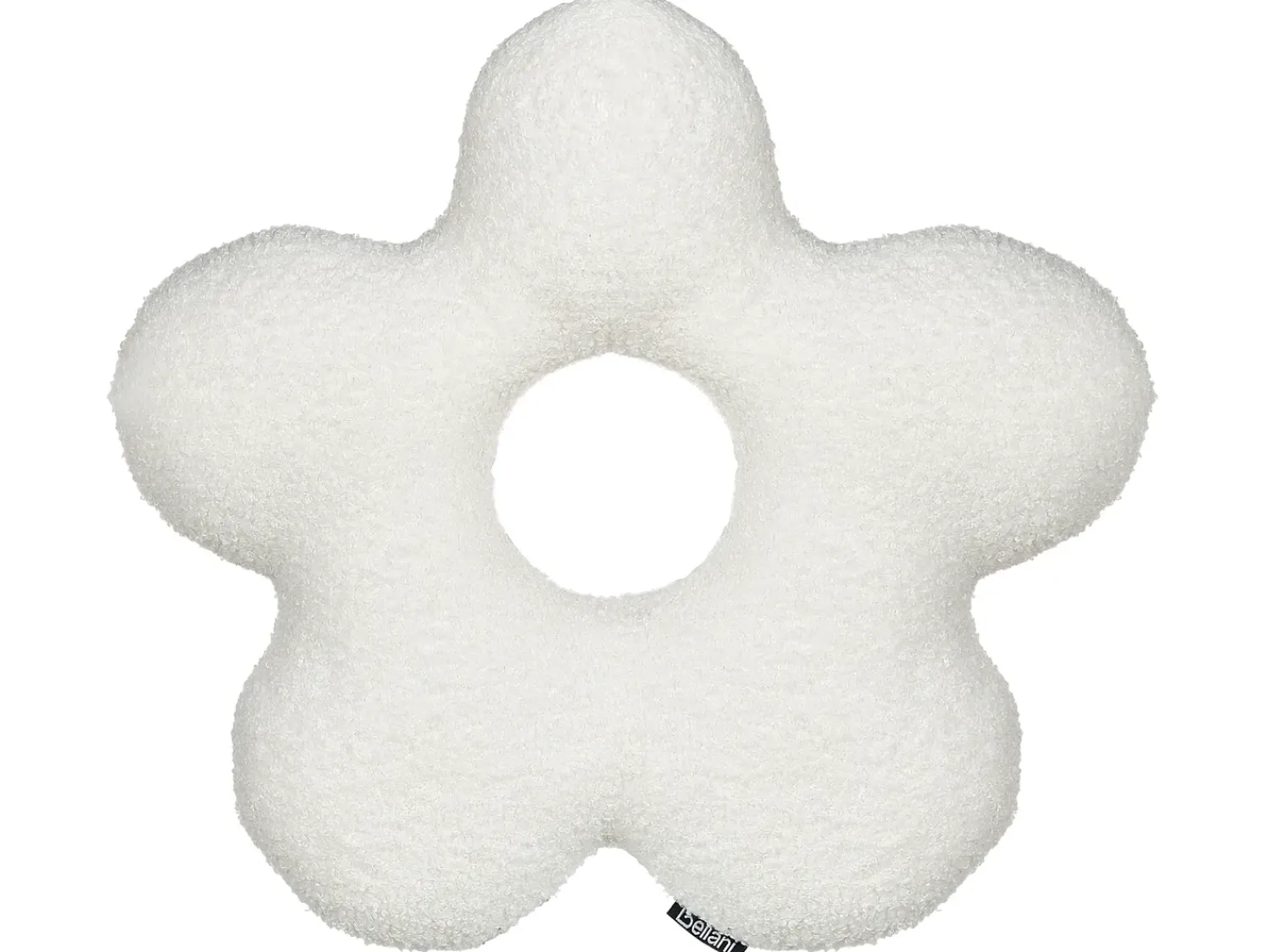 Best Beliani Set di 2 cuscini CAMPONULA Bouclé 40 x 40 cm sporco Tinta unita Bianco