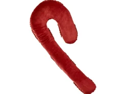 Best Beliani Set di 2 cuscini CANDY CANE Bouclé 22 x 55 cm Rosso Modello natalizio Bianco Rosso