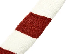 Best Beliani Set di 2 cuscini CANDY CANE Bouclé 22 x 55 cm Rosso Modello natalizio Bianco Rosso