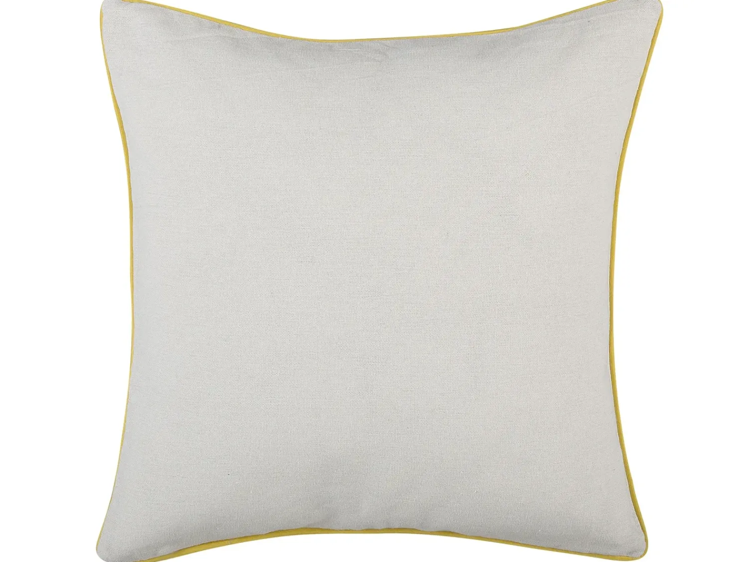Hot Beliani Set di 2 cuscini CANDYTUFT 45 x 45 cm Giallo Trama di piante Giallo Grigio Multicolore