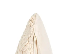 Online Beliani Set di 2 cuscini CATALPA Cotone 45 x 45 cm Trama geometrica Bianco