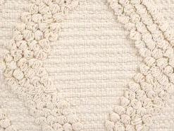 Online Beliani Set di 2 cuscini CATALPA Cotone 45 x 45 cm Trama geometrica Bianco