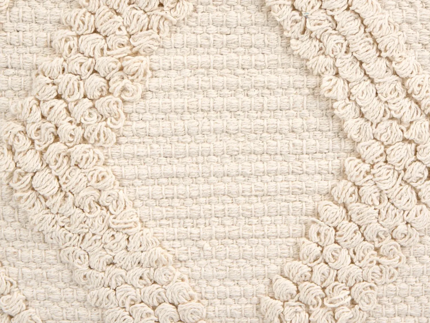 Online Beliani Set di 2 cuscini CATALPA Cotone 45 x 45 cm Trama geometrica Bianco