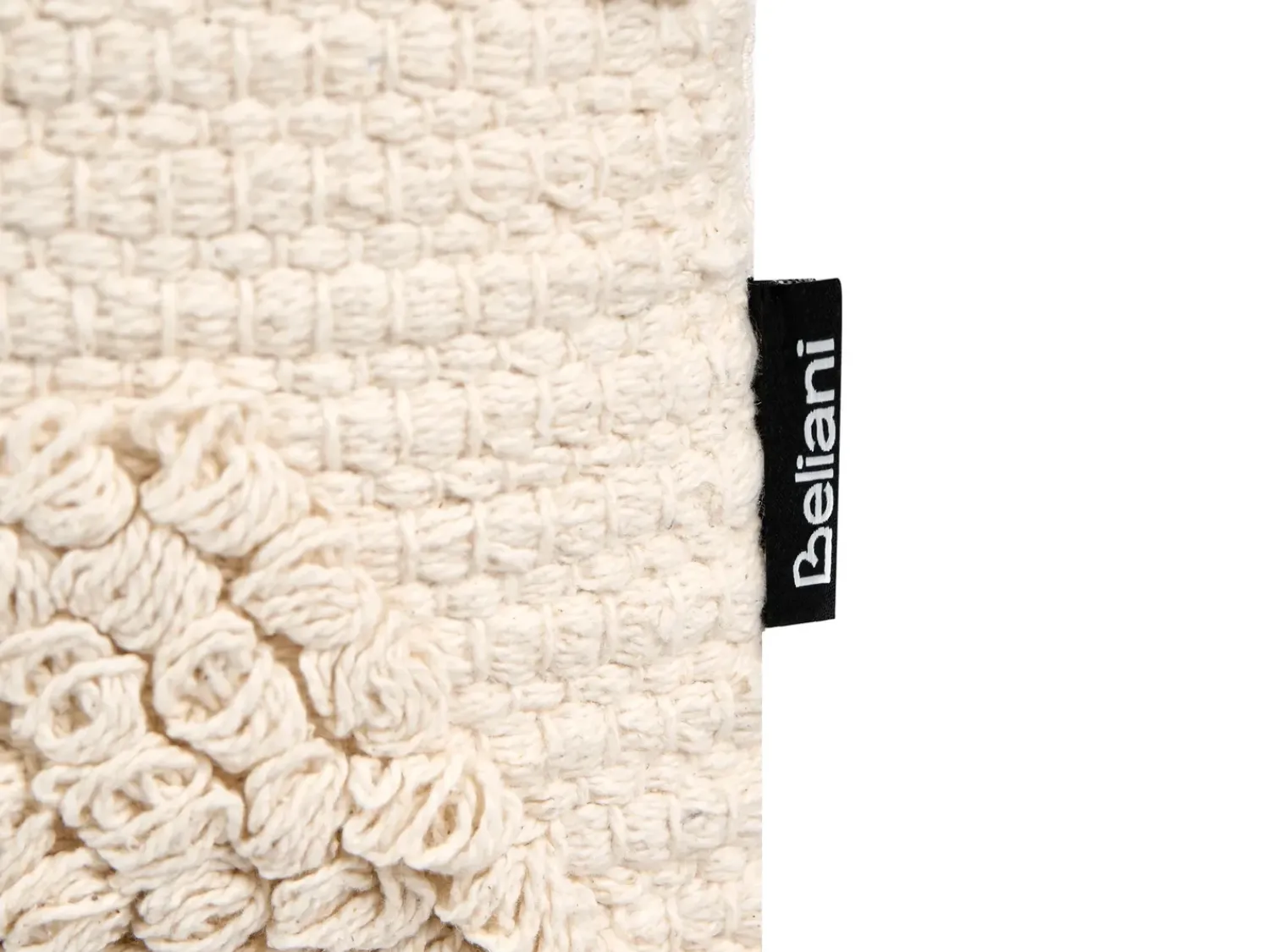 Online Beliani Set di 2 cuscini CATALPA Cotone 45 x 45 cm Trama geometrica Bianco