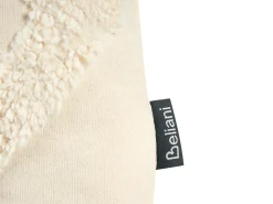 Outlet Beliani Set di 2 cuscini CERINTHE Cotone 40 x 60 cm chiaro Trama Chevron Beige