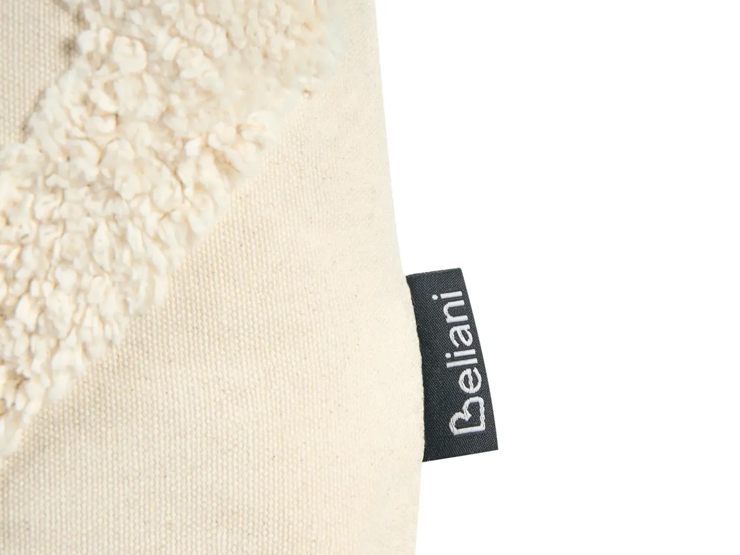 Outlet Beliani Set di 2 cuscini CERINTHE Cotone 40 x 60 cm chiaro Trama Chevron Beige