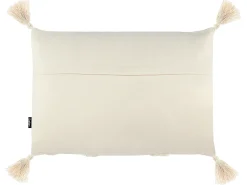 Outlet Beliani Set di 2 cuscini CERINTHE Cotone 40 x 60 cm chiaro Trama Chevron Beige