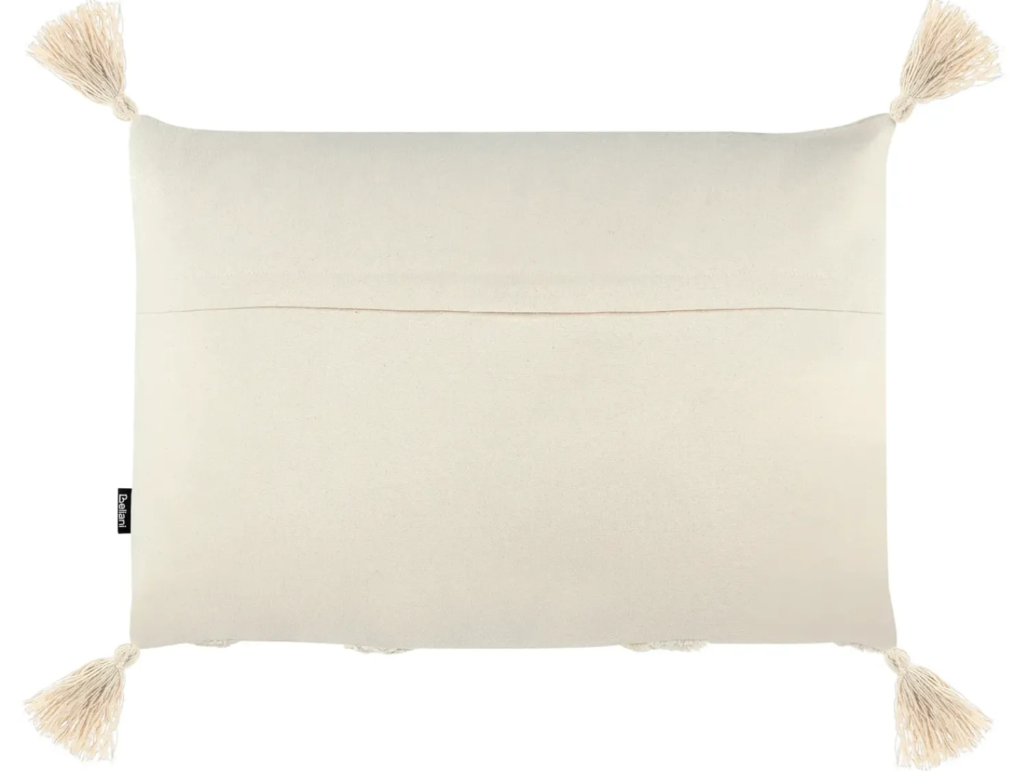 Outlet Beliani Set di 2 cuscini CERINTHE Cotone 40 x 60 cm chiaro Trama Chevron Beige