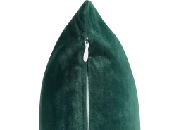 Beliani Set di 2 cuscini CEROPEGIA Velluto 45 x 45 cm smeraldo Trama geometrica Verde