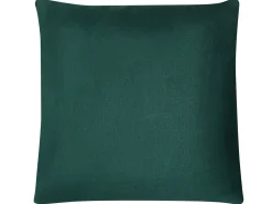 Beliani Set di 2 cuscini CEROPEGIA Velluto 45 x 45 cm smeraldo Trama geometrica Verde